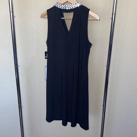 Msk Bling collar black dress - Picture 3 of 3